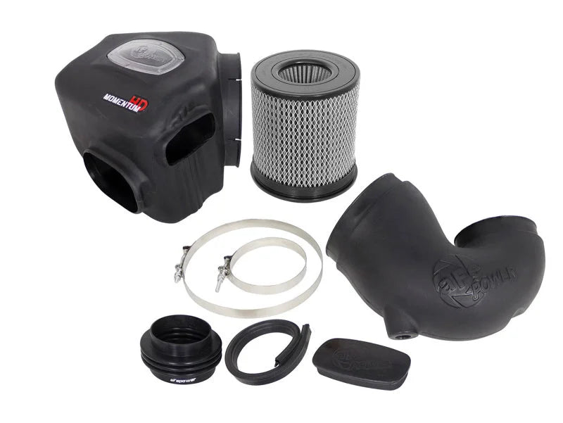 aFe Momentum HD Cold Air Intake System w/ Pro DRY S Filter Dodge Diesel Trucks 94-02 L6-5.9L (td) - Additional View 8