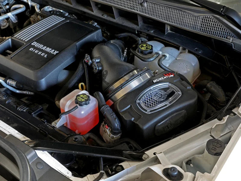 aFe Momentum HD Cold Air Intake System w/Pro 10R Filter 2020 GM 1500 3.0 V6 Diesel - Side View
