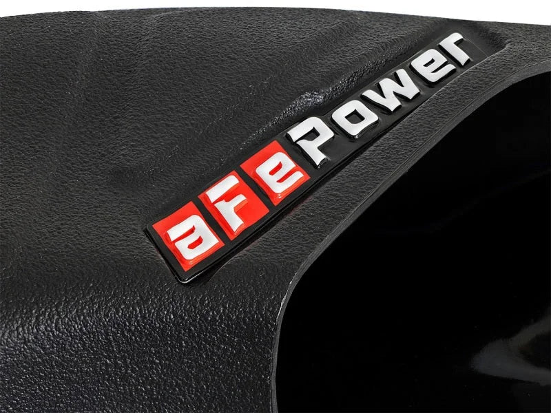 aFe Momentum HD Dynamic Air Scoop 08-10 Ford Diesel Trucks V8-6.7L (td) - Back View