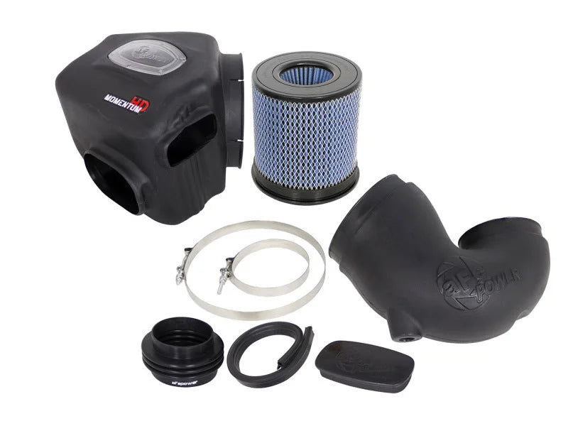 aFe Momentum HD PRO 10R Cold Air Intake 94-02 Dodge Diesel Truck L6-5.9L (td) - Installation View