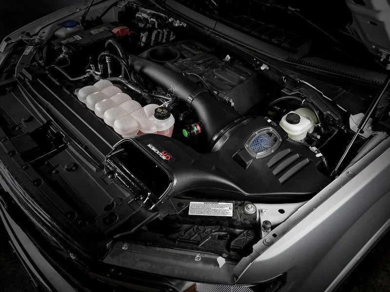 aFe Momentum HD PRO 10R Cold Air Intake System 18-19 Ford F-150V6-3.0L (td) - Side View