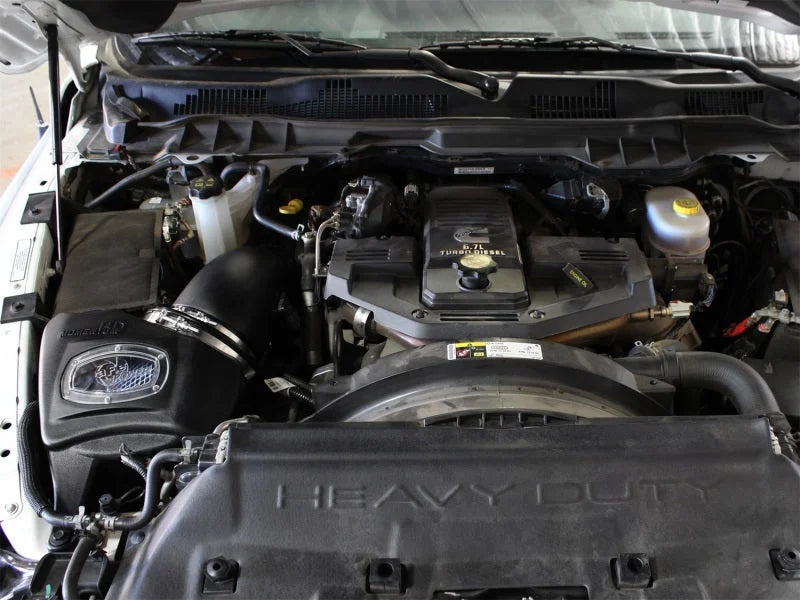 aFe Momentum HD PRO 10R Stage-2 Si Air Intake System 13-14 Dodge RAM Diesel Trucks L6 6.7L (td) - Side View
