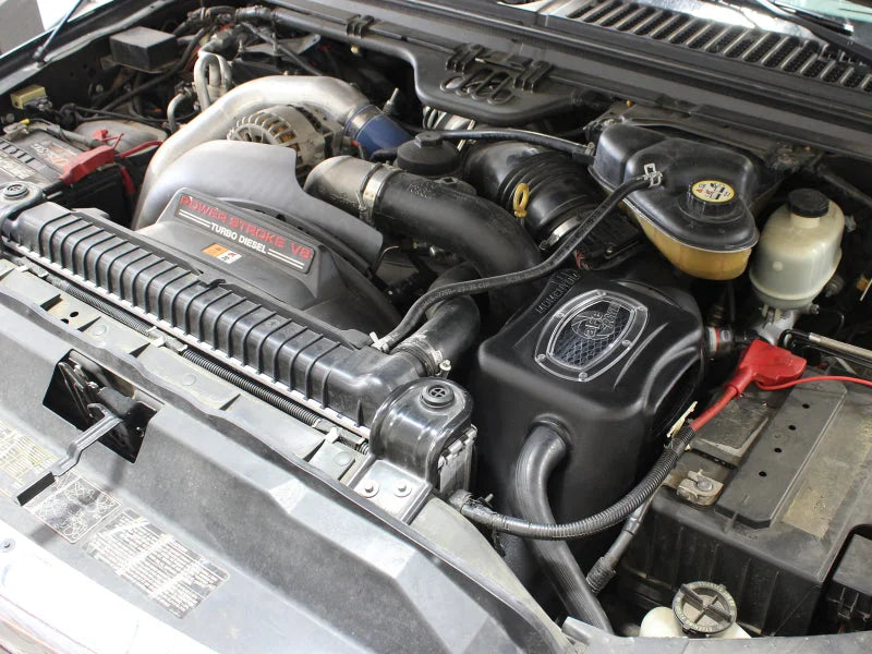 aFe Momentum HD PRO 10R Stage-2 Si Intake 03-07 Ford Diesel Trucks V8-6.0L (td) - Side View