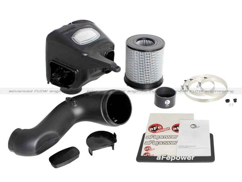 aFe Momentum HD PRO Dry S Stage-2 Intake System Dodge Diesel Trucks 03-07 L6 (Use afe51-72002-E) - Installation View