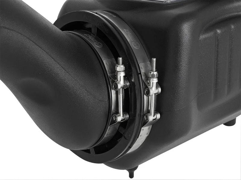 aFe Momentum HD Pro DRY S 2017 GM Diesel Trucks V8-6.6L Cold Air Intake System - Back View