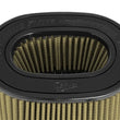 Load image into Gallery viewer, aFe Momentum Intake Rep Air Filter w/PG7 Media-3in F (Dual) x (8.25x6.25)in B x (7.25x5)in T x 9in H - Back View