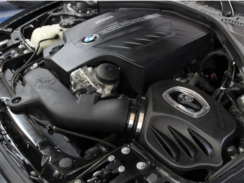 aFe Momentum Intake Stage-2 Si Pro 5R 14 BMW 435i (F32) L6-3.0 / 12-15 335i (F30) L6 3.0L - Back View