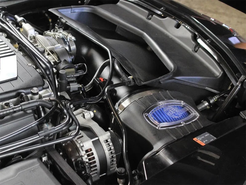 aFe Momentum Pro 5R Cold Air Intake System 15-17 Chevy Corvette Z06 (C7) V8-6.2L (sc) - Side View