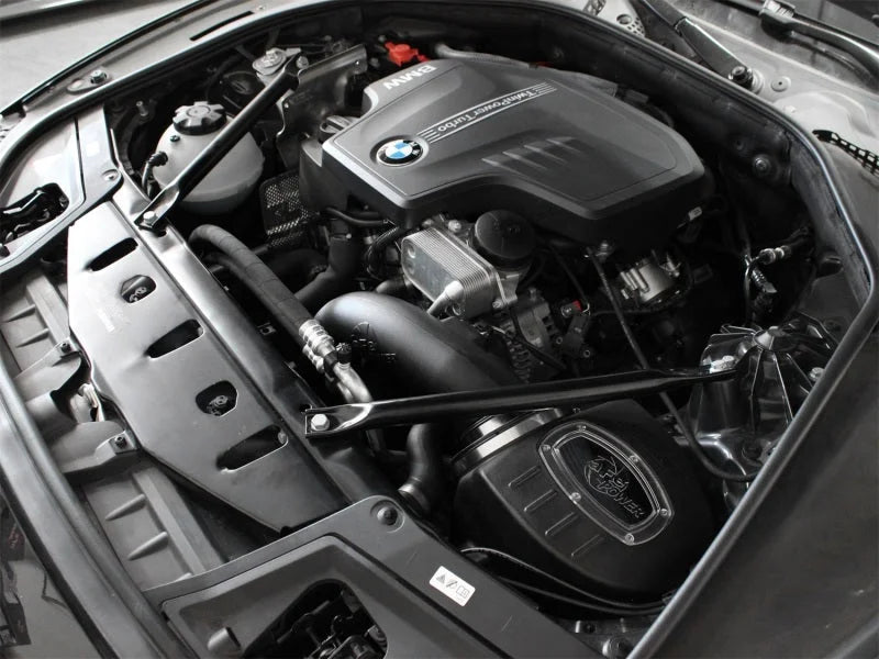 aFe Momentum Pro DRY S Intake System BMW 528i/ix (F10) 12-15 L4-2.0L (t) N20 - Side View