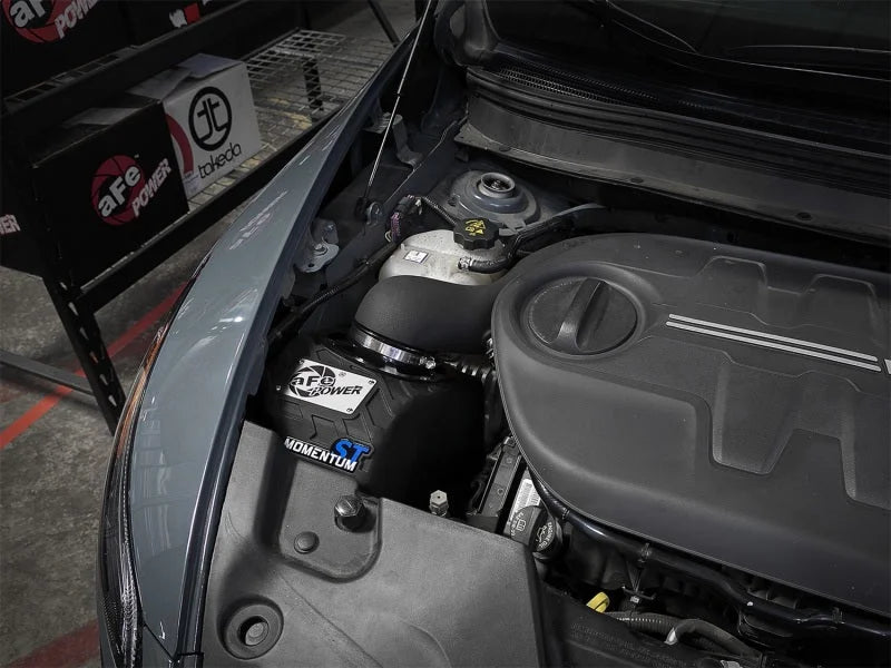 aFe Momentum ST Pro 5R Cold Air Intake System 14-18 Jeep Cherokee (KL) V6 3.2L - Side View