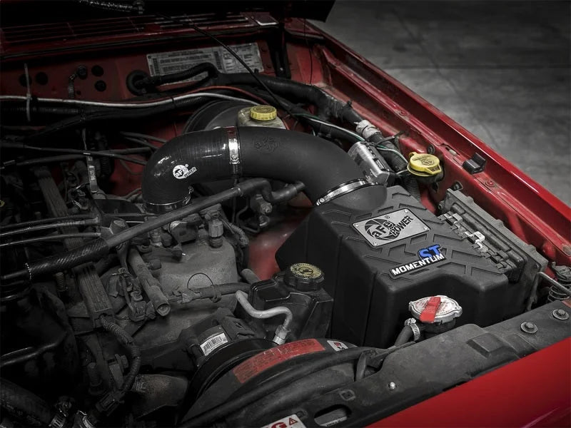 aFe Momentum ST Pro 5R Cold Air Intake System 91-01 Jeep Cherokee (XJ) I6 4.0L - Side View