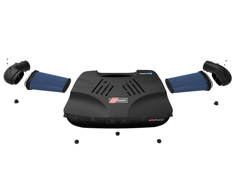 aFe Momentum ST Pro 5R Intake System 15-19 BMW X5M / X6M 4.4L TT (S63) - Back View