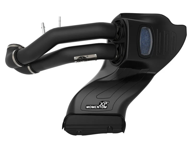 aFe Momentum XP Pro 5R Cold Air Intake System w/Black Aluminum Intake Tubes 15-18 Ford F-150 V8-5.0L - Back View