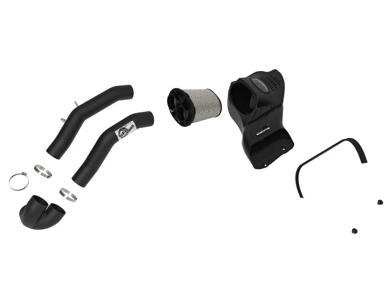 aFe Momentum XP Pro DRY S Cold Air Intake System w/ Black Aluminum Intake Tubes - Installation View