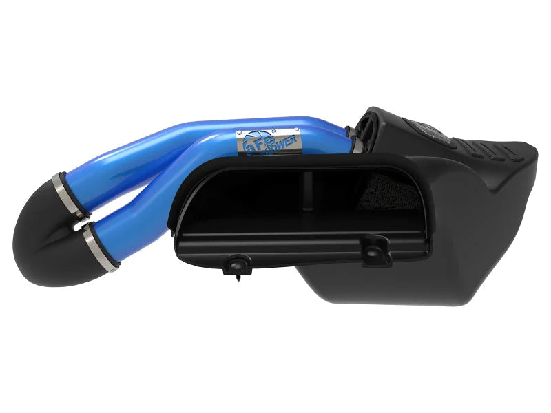 aFe Momentum XT Pro DRY S Cold Air Intake System 15-19 Ford F150 5.0L V8 - Back View
