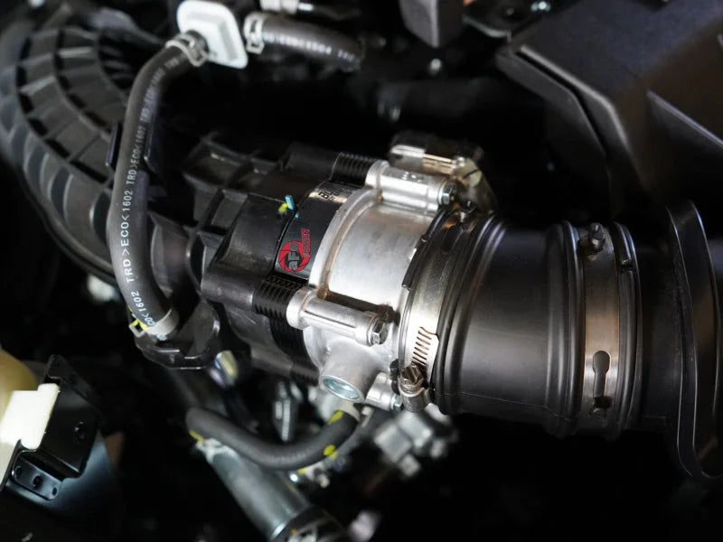 aFe Nissan Frontier 20-22 V6-3.8L Silver Bullet Throttle Body Spacer - Side View