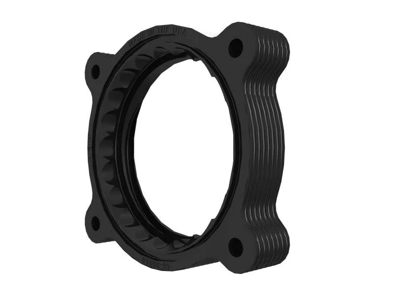aFe Nissan Frontier 20-22 V6-3.8L Silver Bullet Throttle Body Spacer - Installation View