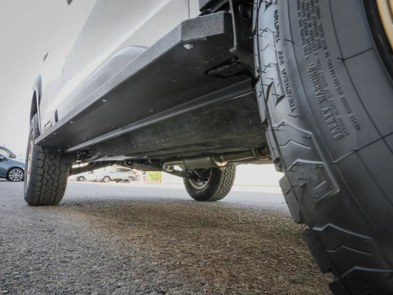 aFe POWER 10-14 Subaru Outback H4 2.5L / H6 3.6L Terra Guard Trail Steps - Black - Installation View