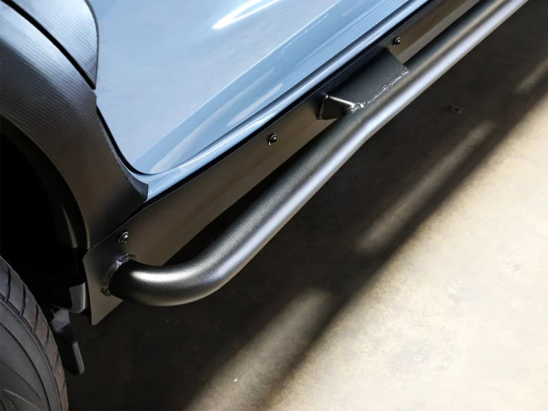 aFe POWER 18-23 Subaru Crosstrek Terra Guard Off-Road Sliders - Black - Side View