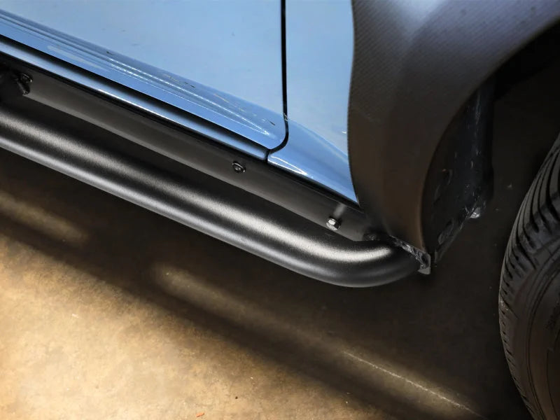 aFe POWER 18-23 Subaru Crosstrek Terra Guard Off-Road Sliders - Black - Back View