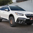 Load image into Gallery viewer, aFe POWER 20-23 Subaru Outback H4 2.4L (t) / H4 2.5L Terra Guard Trail Slider Steps - Black - Back View