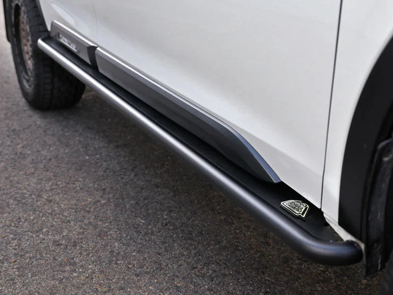 aFe POWER 20-23 Subaru Outback H4 2.4L (t) / H4 2.5L Terra Guard Trail Slider Steps - Black - Additional View 6