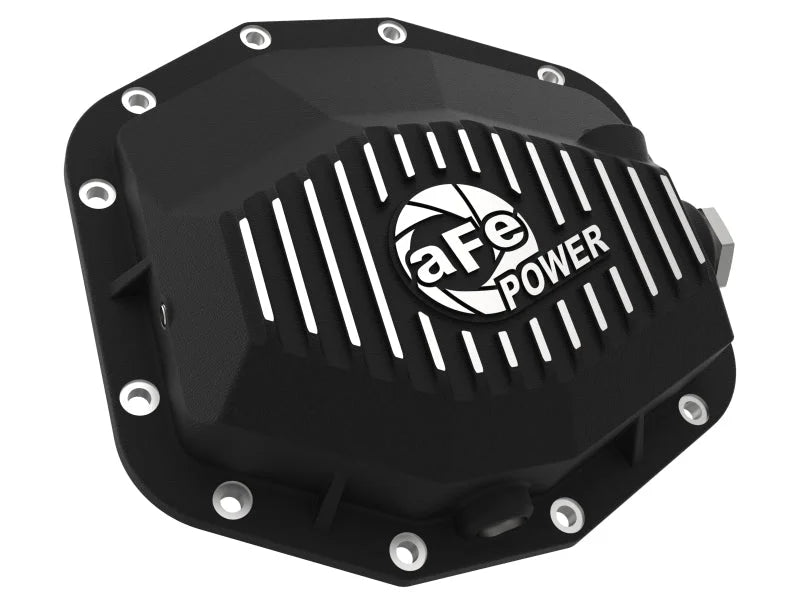 aFe POWER 21-22 Ram 1500 TRX Hemi V8 6.2L (sc) PRO Series Rear Differential Cover Black w/ Machined - Additional View 8