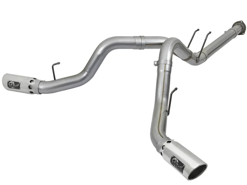 aFe POWER 4in DPF-Back SS Exhaust System 2017 Ford Diesel Trucks V8-6.7L (td) - Main Product View