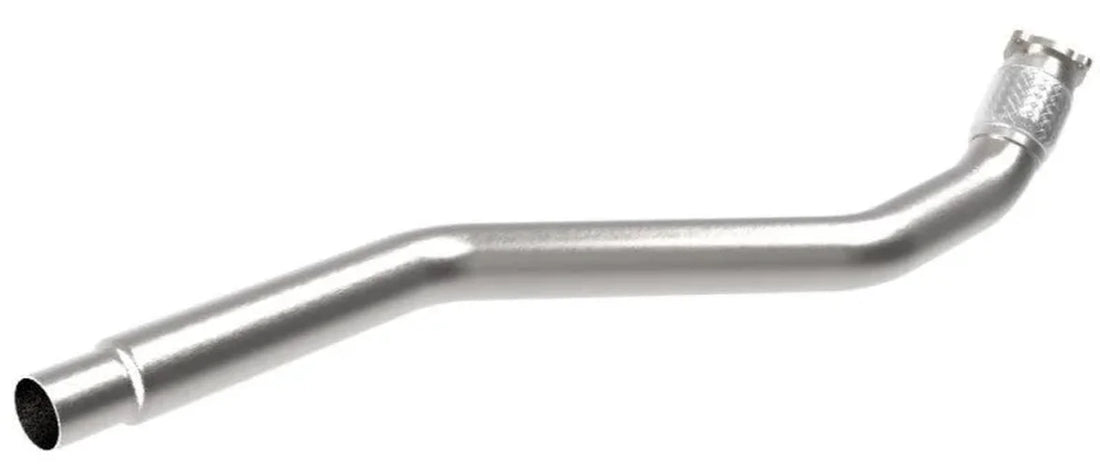 afe POWER MACH Force-Xp 09-16 Audi A4/A5 B8 L4-2.0L(t) 304 SS 3in. Front Resonator Delete Pipe - Installation View
