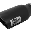 Load image into Gallery viewer, aFe POWER MACH Force-Xp 5in 304 Stainless Steel Exhaust Tip 5In x 7Out x15Lin Bolt-On Right-Blk - Main Product View