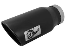 Load image into Gallery viewer, aFe POWER MACH Force-Xp 5in 304 Stainless Steel Exhaust Tip 5In x 7Out x15Lin Bolt-On Right-Blk - Main Product View