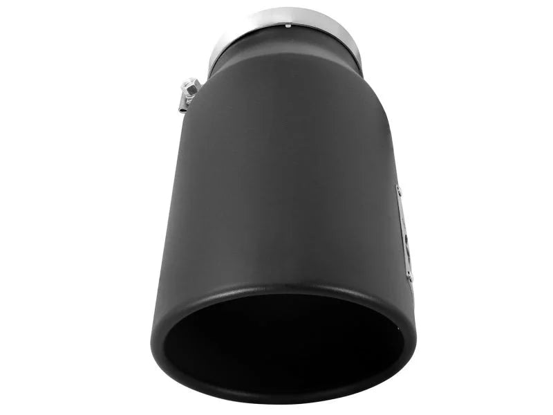 aFe POWER MACH Force-Xp 5in 304 Stainless Steel Exhaust Tip 5In x 7Out x15Lin Bolt-On Right-Blk - Additional View 5