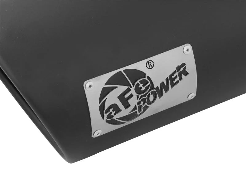 aFe POWER MACH Force-Xp 5in 304 Stainless Steel Exhaust Tip 5In x 7Out x15Lin Bolt-On Right-Blk - Additional View 6