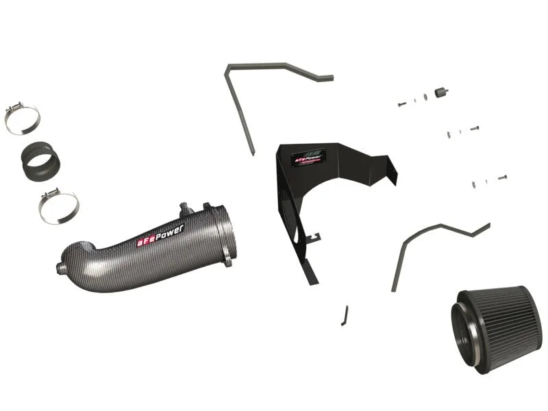 aFe POWER Magnum FORCE Carbon Fiber Stage 2 Track Series Pro Dry S CAIS - 11-18 Dodge Challenger V8 - Additional View 7