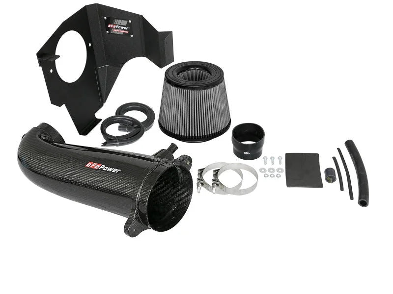 aFe POWER Magnum FORCE Carbon Fiber Stage 2 Track Series Pro Dry S CAIS - 11-18 Dodge Challenger V8 - Additional View 8