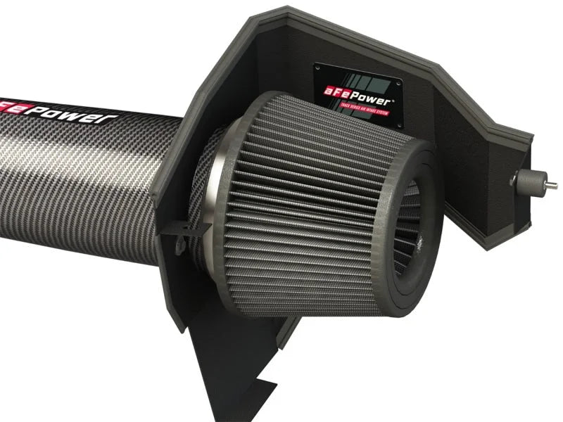 aFe POWER Magnum FORCE Carbon Fiber Stage 2 Track Series Pro Dry S CAIS - 11-18 Dodge Challenger V8 - Additional View 10