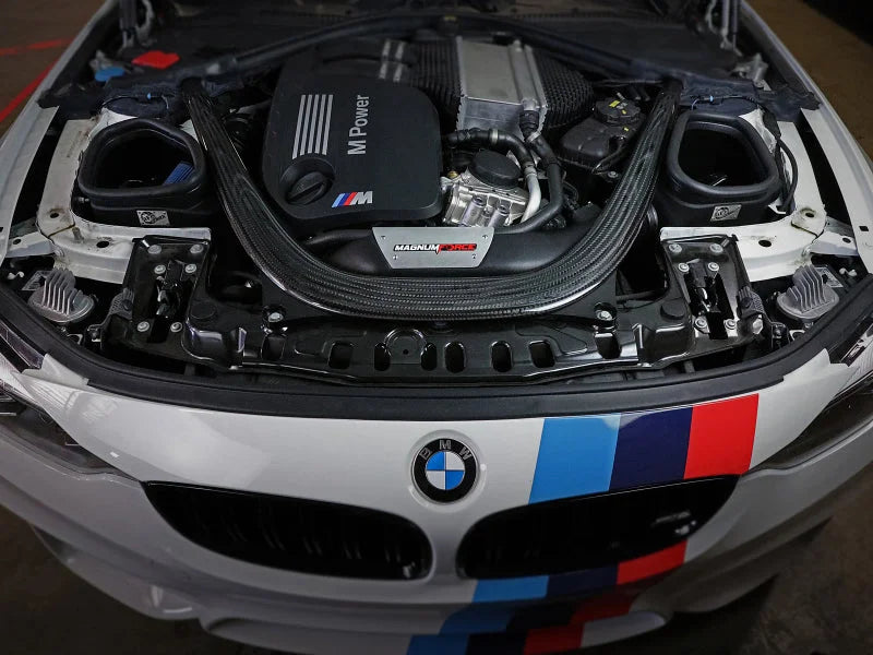 aFe POWER Magnum FORCE Stage-2 Pro 5R Cold Air Intake System 15-19 BMW M3/M4 3.0L - Side View