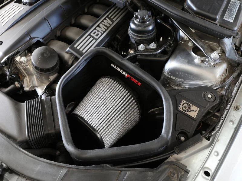 aFe POWER Magnum FORCE Stage-2 Pro Dry S Cold Air Intake System 06-13 BMW 3 Series L6-3.0L Non Turbo - Side View