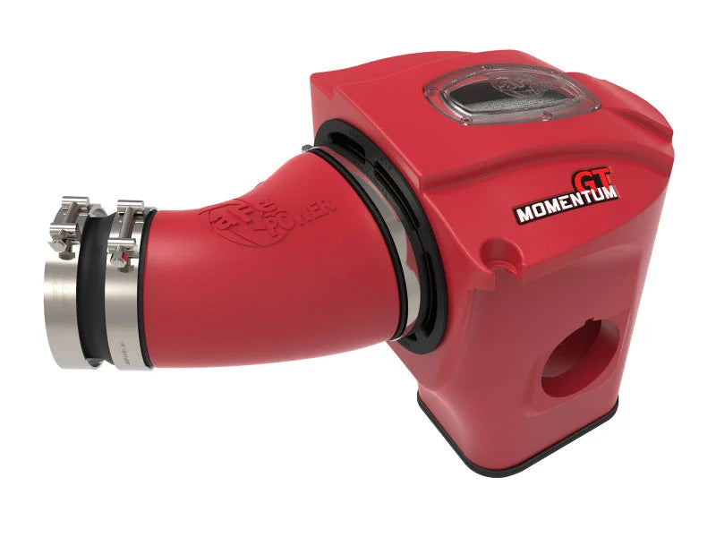 aFe POWER Momentum GT Limited Edition Cold Air Intake 11-17 Dodge Challenger/Charger SRT - Red - Installation View