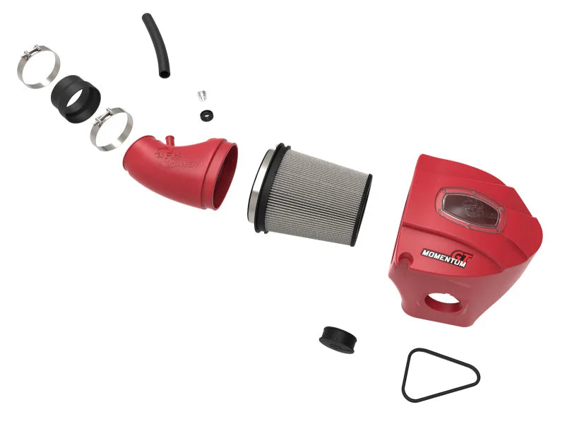 aFe POWER Momentum GT Limited Edition Cold Air Intake 11-17 Dodge Challenger/Charger SRT - Red - Additional View 6