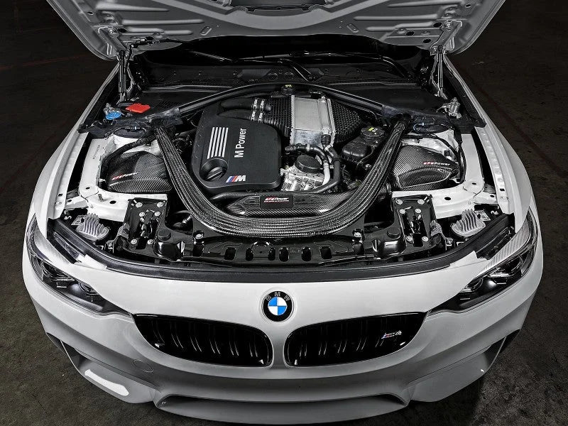 aFe POWER Momentum GT Pro Dry S Intake System 15-17 BMW M3/M4 S55 (tt) - Side View
