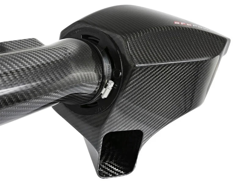 aFe POWER Momentum GT Pro Dry S Intake System 15-17 BMW M3/M4 S55 (tt) - Back View