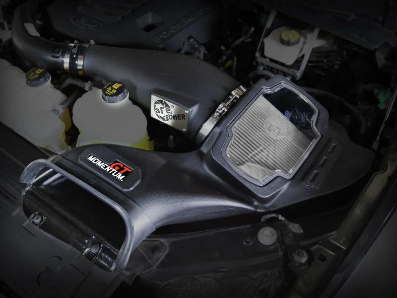 aFe POWER Momentum GT Pro Dry S Intake System 21-22 Ford F-150 V6-3.5L (tt) PowerBoost - Side View