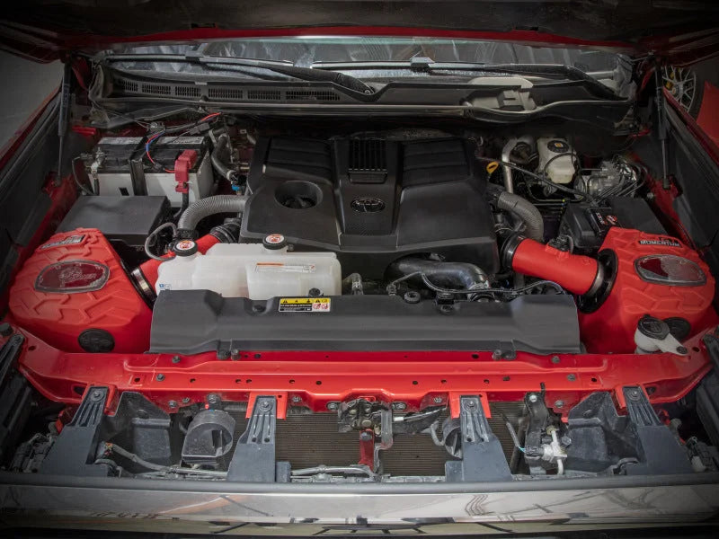aFe POWER Momentum GT Pro Dry S Intake System 22-23 Toyota Tundra V6-3.4L (tt) Red Edition - Side View