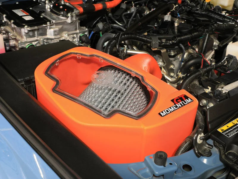 aFe POWER Momentum GT Pro Dry S Intake System 24-25 Toyota Land Cruiser (J250) - Orange Edition - Side View