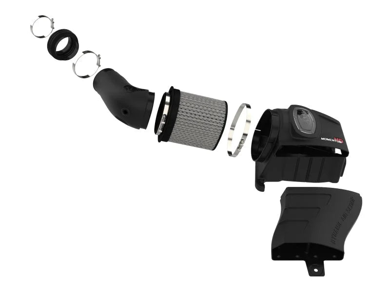aFe POWER Momentum HD Cold Air Intake System w/ Pro Dry S Media 94-97 Ford Powerstroke 7.3L - Side View