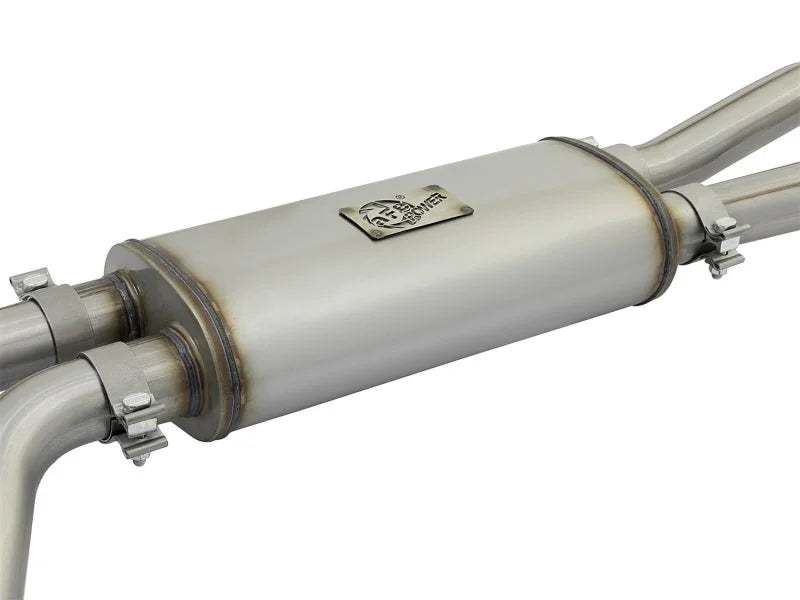 aFe POWER Rebel Series 2-1/2in 409 SS Cat Back Exhaust w/ Black Tips 16-17 Nissan Titan V8 5.6L - Additional View 6