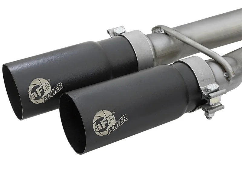 aFe POWER Rebel Series 2-1/2in 409 SS Cat Back Exhaust w/ Black Tips 16-17 Nissan Titan V8 5.6L - Additional View 9