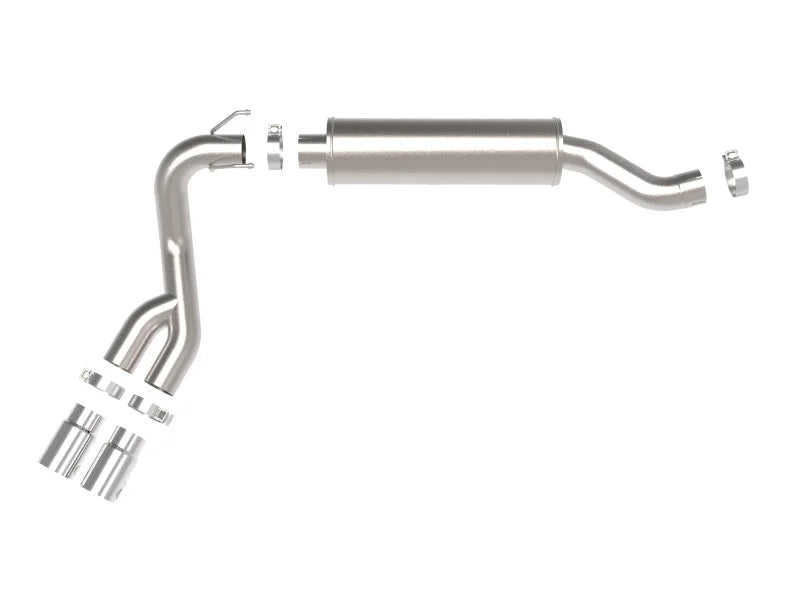 aFe POWER Rebel Series 3.5in SS Cat Back Exhaust w/Pol Tips 19-21 RAM V8-6.4L Hemi - Installation View