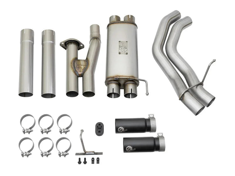 aFe POWER Rebel Series 3in 409 SS Cat Back Exhaust w/ Black Tips 17 Ford F-150 Raptor V6-3.5L - Additional View 6